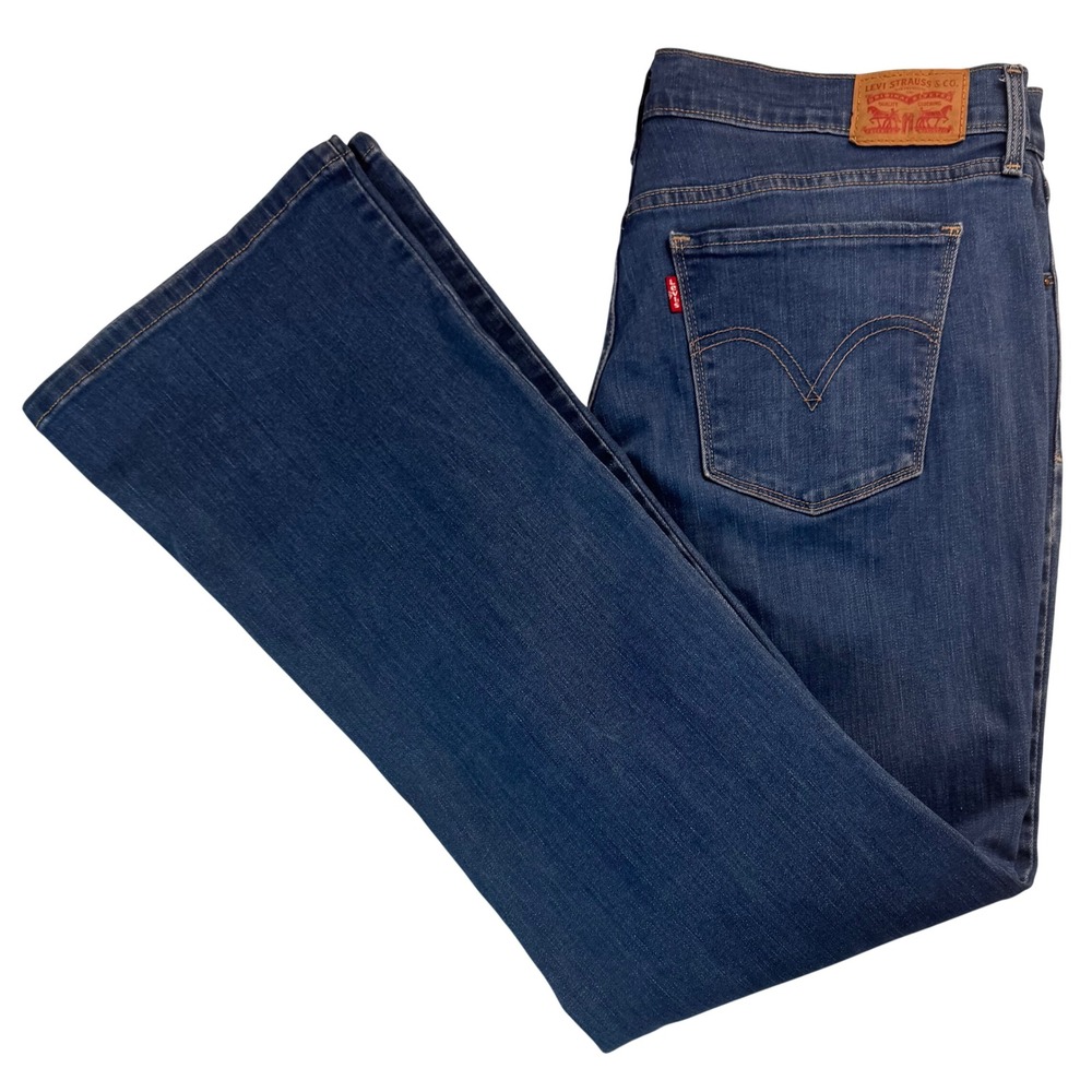 Levis 515 Bootcut Jeans Womens 14M Medium Wash Blue‎ Stretch Denim W32 L32